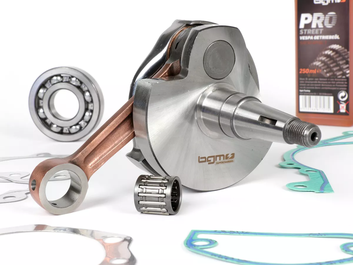Krukaskit -BGM PRO Touring 57mm slag- Vespa PX200 - Asafdichting aandrijfzijde metaal