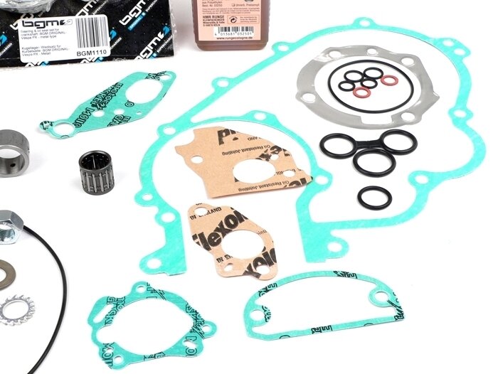 Kit poros engkol -BGM PRO Touring 57mm stroke - Vespa PX200 - Segel oli sisi penggerak dari karet