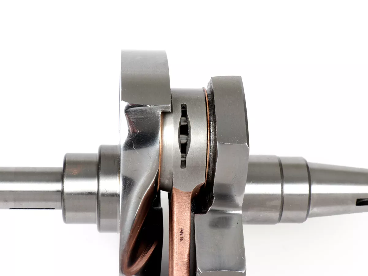 Crankshaft -BGM Pro Touring (rotary valve) 57mm stroke, 105mm conrod- Vespa PX125, PX150