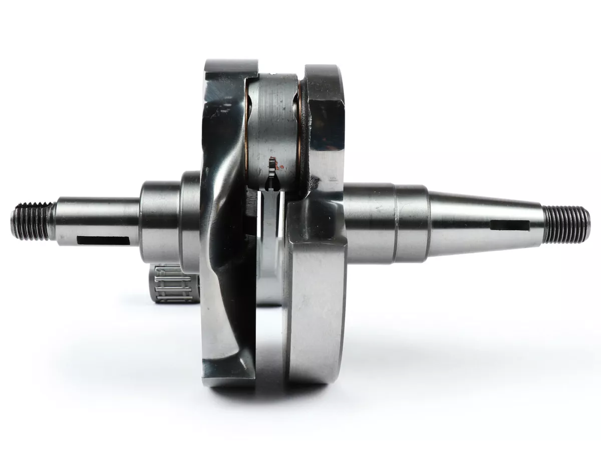 Crankshaft -J&G 2% special by BGM Pro (rotary valve) 60mm stroke, 125mm connecting rod, piston pin=Ø16mm- Vespa PX80-150 - for adaptation of a PX200 cylinder by means of adapter plate