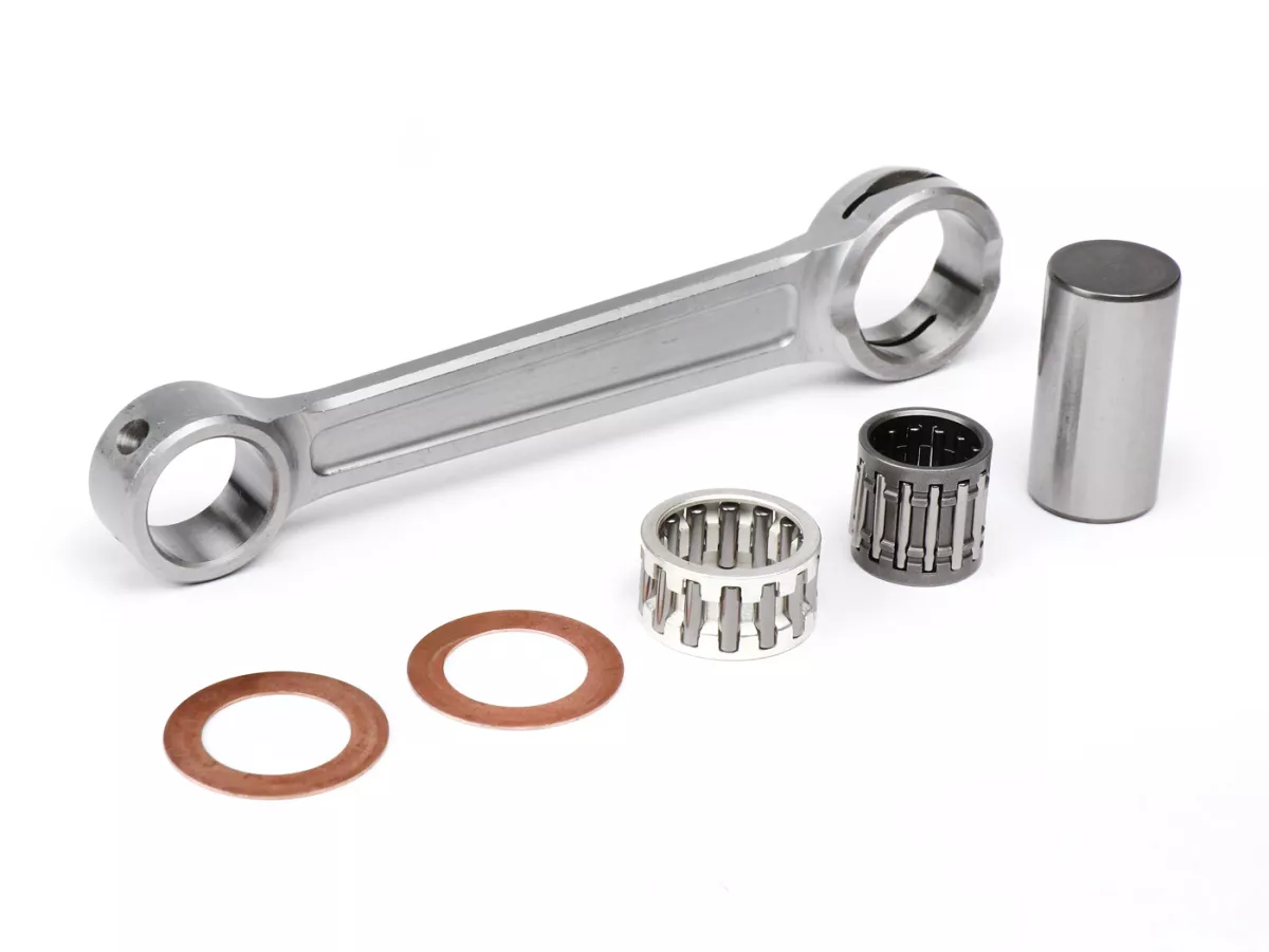 Batang penghubung -BGM PRO - sesuai dengan poros engkol BGM0318, 128mm, untuk pin piston Ø16mm, pin engkol Ø20mm - cocok untuk mis. silinder Quattrini M232 / M244