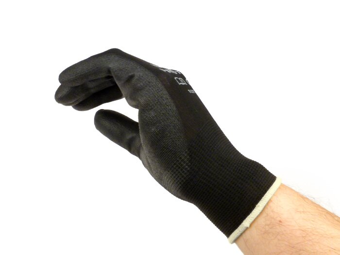 Gants de travail - gants de mécanicien -BGM PRO-tection- en tricot fin, 100% nylon avec revêtement de polyuréthane - taille XS (6)