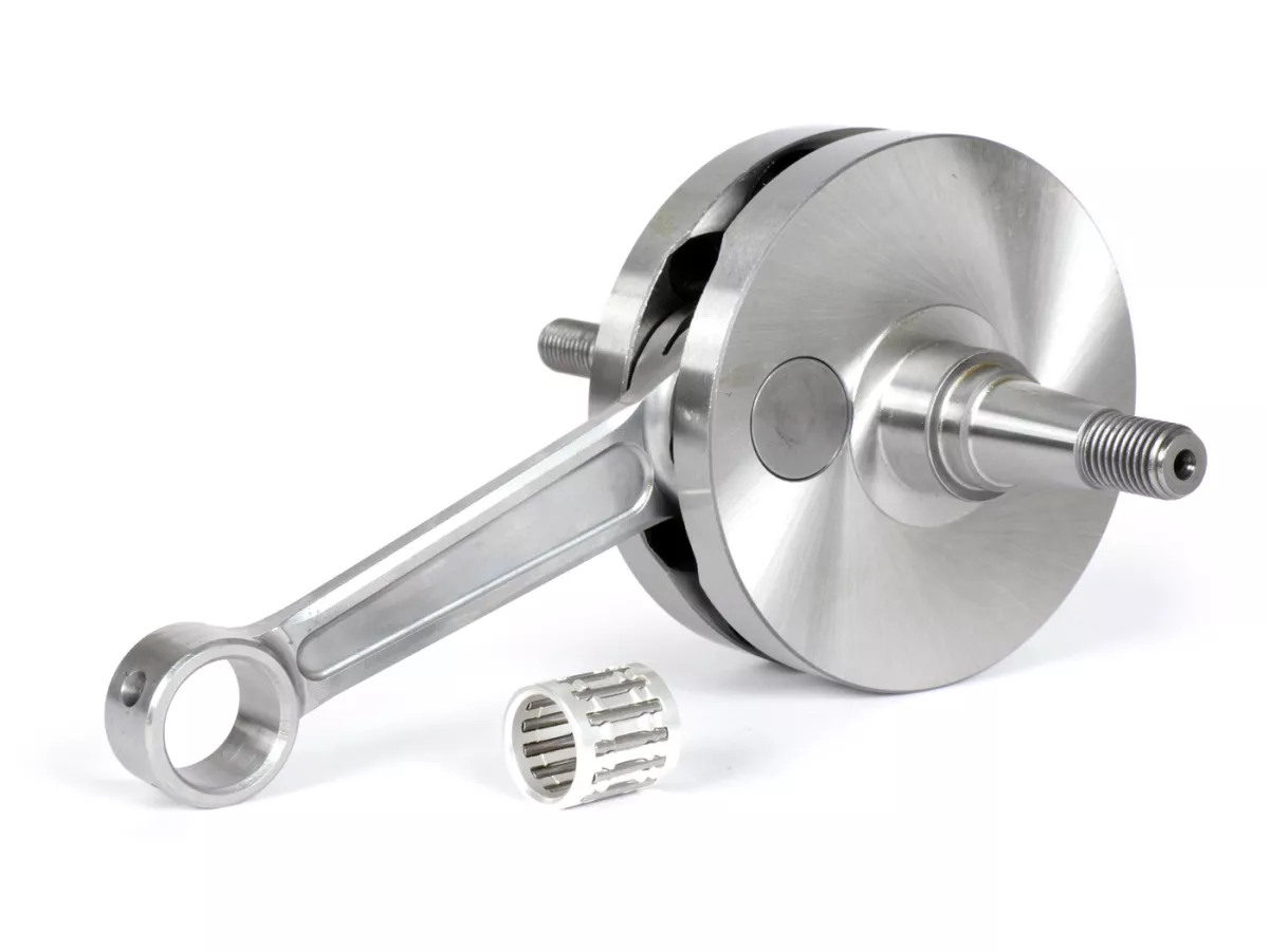 Vevaxel -BGM PRO, direkt insug, slaglängd = 57mm, vevstake = 105mm- Vespa GS150 (VS1-5T), Motovespa 150GS (motor 04M), 150S (VTT, V13502C), 150 Sprint (motor 04M) - Kolvstift Ø15mm (nållager)