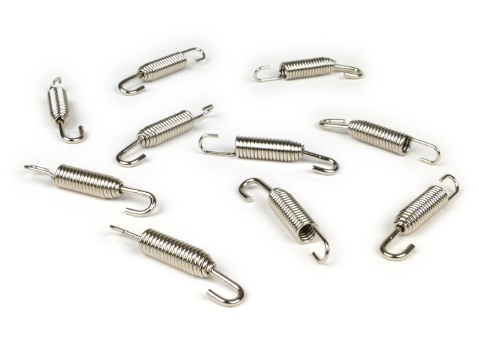 Jeu ressorts pot d’échappement -BGM ORIGINAL- inox (10 unités) - 60mm