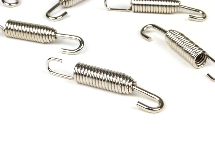 Jeu ressorts pot d’échappement -BGM ORIGINAL- inox (10 unités) - 60mm