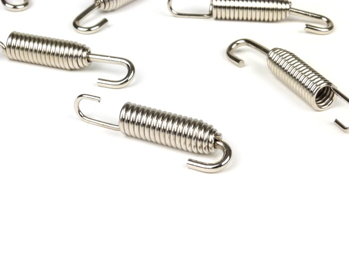 Jeu ressorts pot d’échappement -BGM ORIGINAL- inox (10 unités) - 60mm