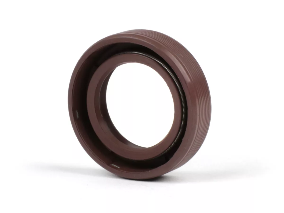 Oliekeerring 18x28x7mm -BGM PRO FKM/Viton® (E10 bestendig)- (gebruikt voor krukas dynamo zijde Piaggio 50 ccm 2-takt, Piaggio 125 ccm 4-takt (1e generatie))