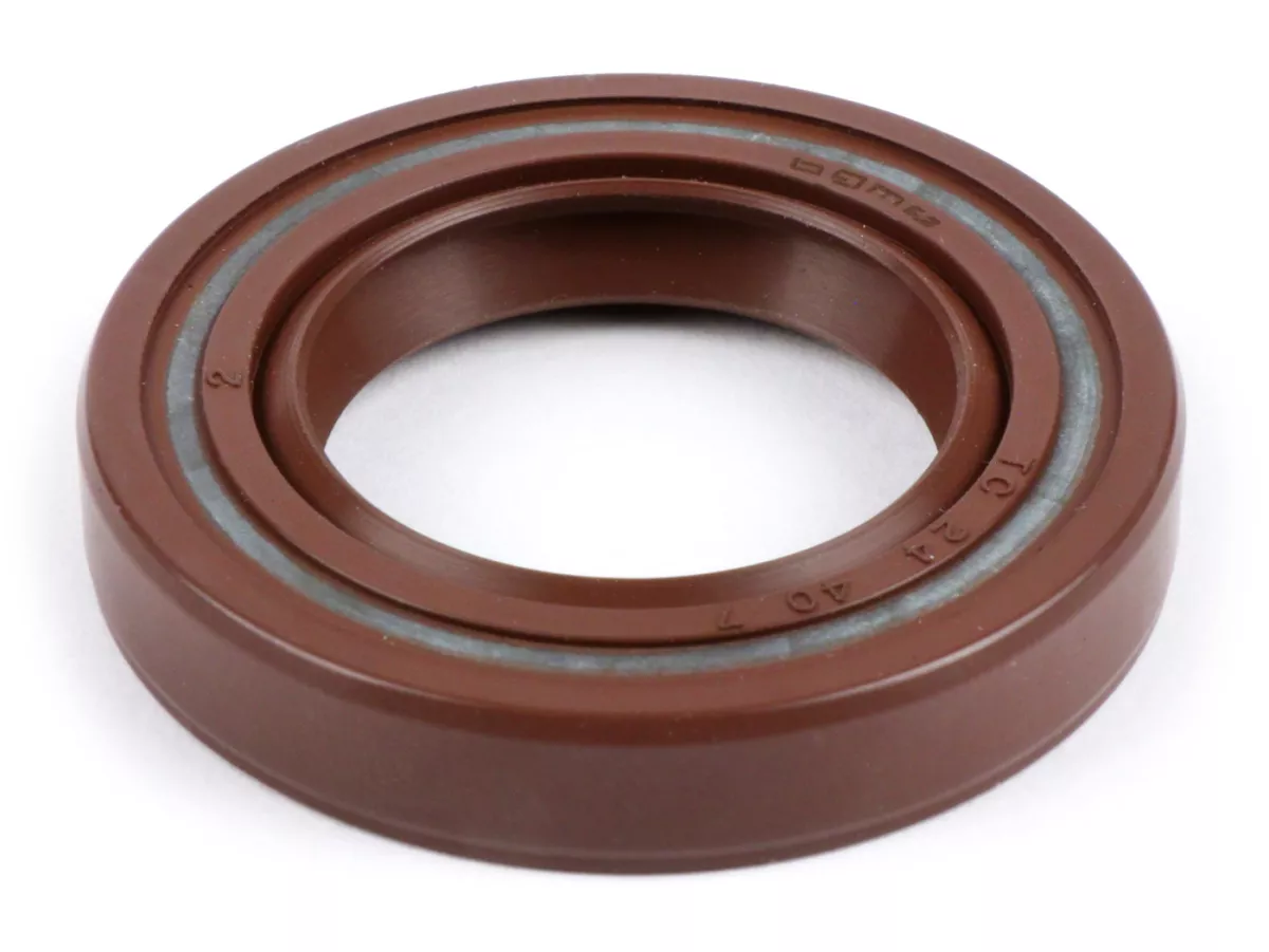 Oljetätning 24x40x7mm -BGM PRO FKM/Viton® (E10-resistent)- (används för vevaxelns alternatorsida, Vespa Rally180 (VSD1T), Vespa Rally200 (VSE1T upp till 1976)