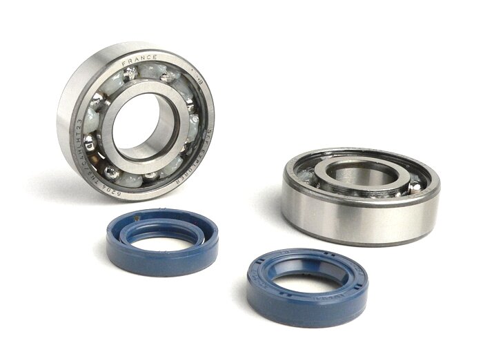 Bearing and oil seal set for crankshaft -CIF- Peugeot 50cc (horizontal cylinder) - JETFORCE 50 C-TECH, JETFORCE50 TSDI, SPEEDFIGHT3 50 AC/LC (2-stroke), LUDIX, VIVACITY50 NEW (2-stroke)