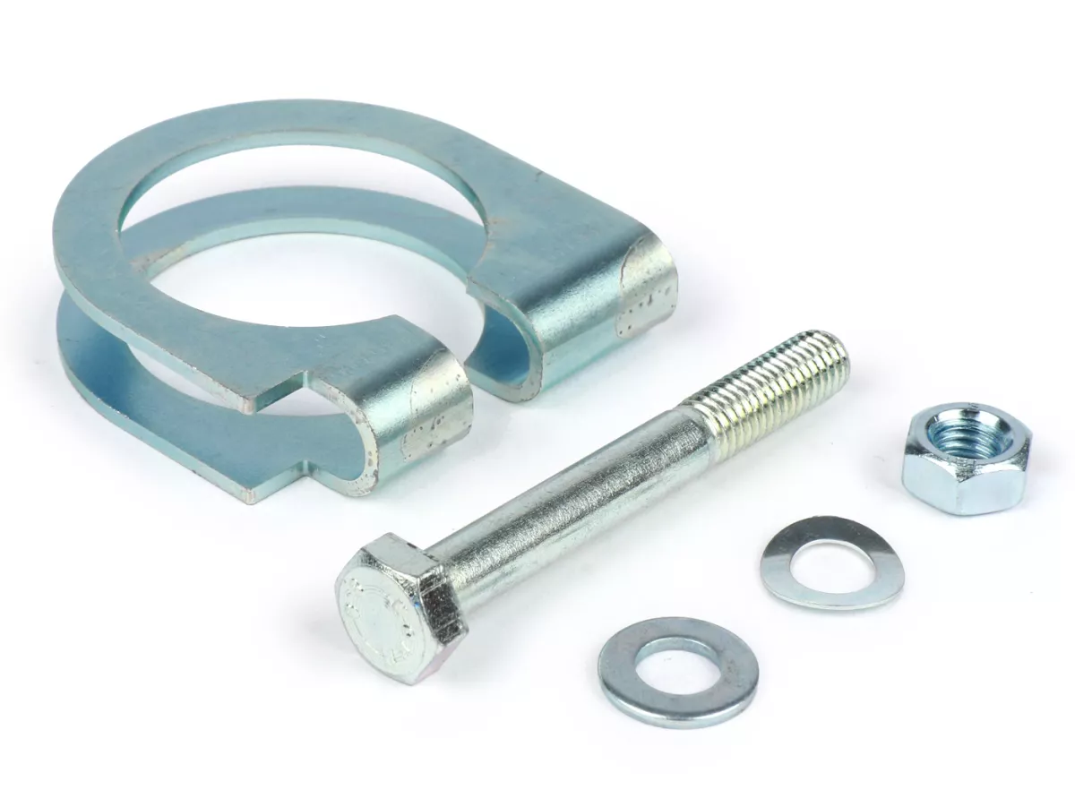 Uitlaatflens met O-ring, met klem - BGM PRO - Ø=37mm, Vespa PX80, PX125, PX150, TS, Sprint, Sprint Veloce, GT, GTR, Super, GL, VNA, VNB, VBA, VBB - om op te lassen