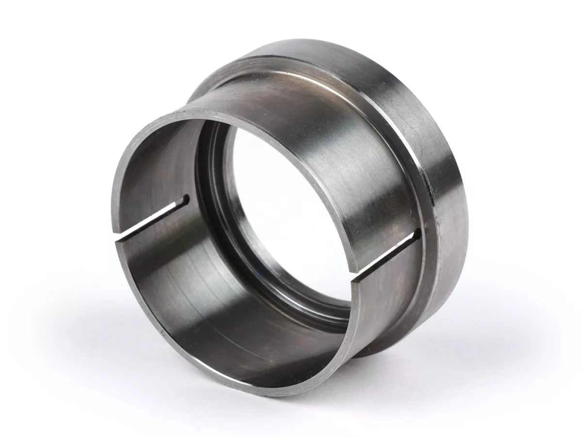Exhaust flange with O-ring, with clamp - BGM PRO - Ø=44.5mm, Vespa PX200, Rally 200, Malossi Sport 210/221, MHR, Polini 210 - for welding on, incl. O-ring