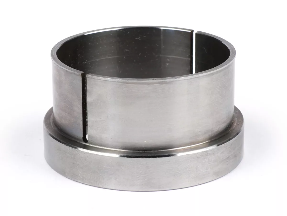 Exhaust flange with O-ring, with clamp - BGM PRO - Ø=44.5mm, Vespa PX200, Rally 200, Malossi Sport 210/221, MHR, Polini 210 - for welding on, incl. O-ring