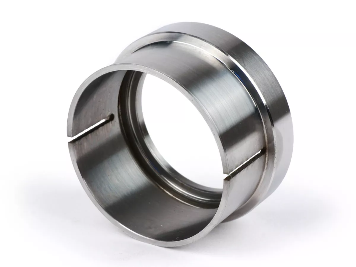Flensa knalpot dengan cincin-O, dengan penjepit - BGM PRO - Ø = 45mm, Vespa PX200, Rally 200, Quattrini M232 / M244- untuk pengelasan, termasuk cincin-O