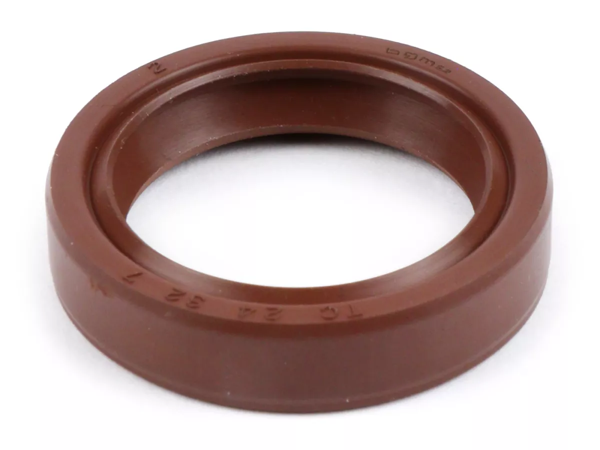 Joint spi 24x32x7mm -BGM PRO FKM/Viton® (résistant à E10)- (monté sur vilebrequin coté volant pour conversion ETS Vespa V50, V90, SS50, SS90, PV125, ET3, PK S, PK XL)