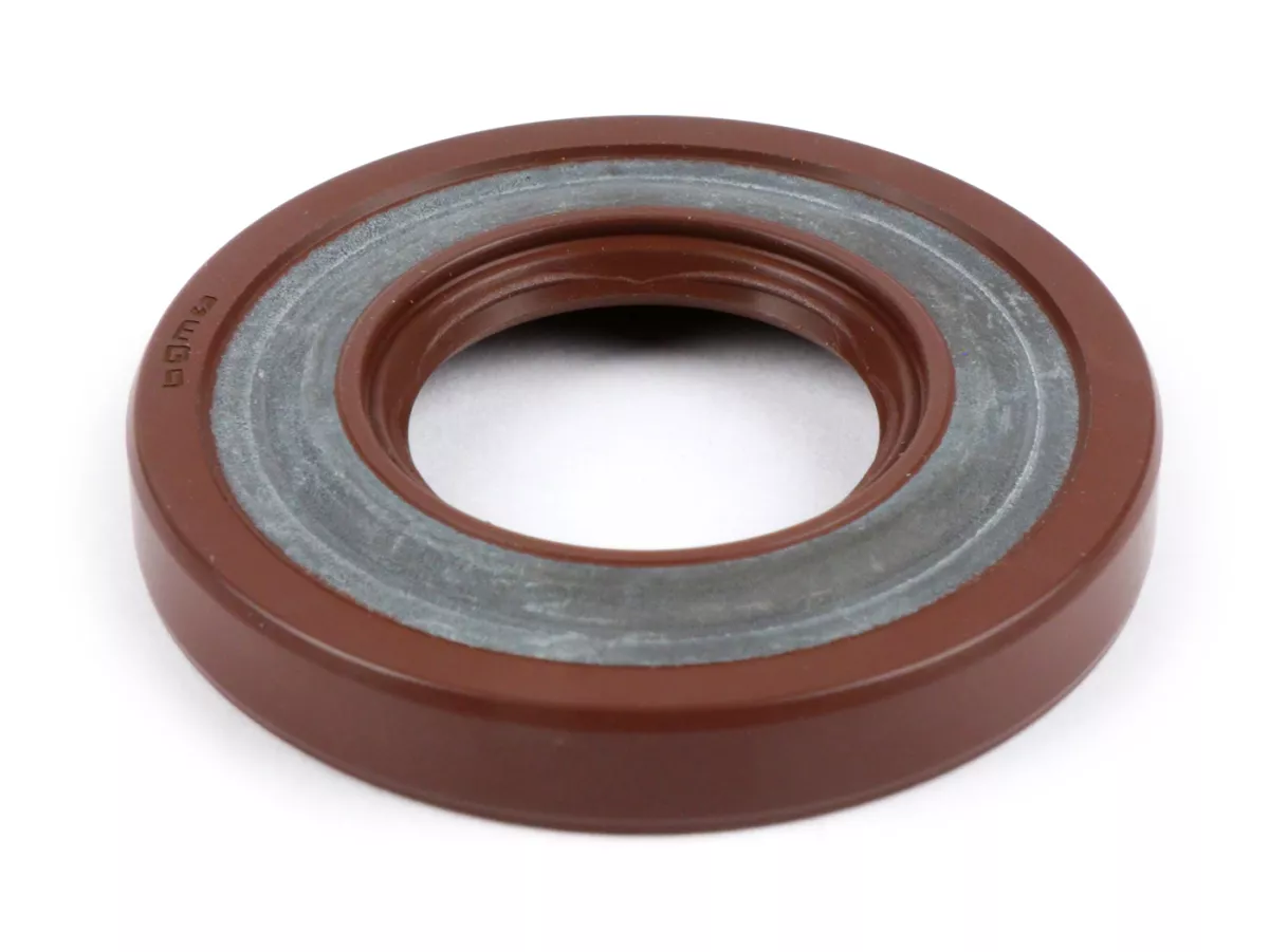 Oil seal 22,7x47x7/7,5mm -BGM PRO FKM/Viton® (E10/etahnol resistant)- (used for crankshaft drive side Vespa V50, V90, SS50, SS90, PV125, ET3, PK S, PK XL - gear box input shaft Piaggio 125-180 cc 2-stroke, Piaggio 125 cc 4-stroke (1st generation))