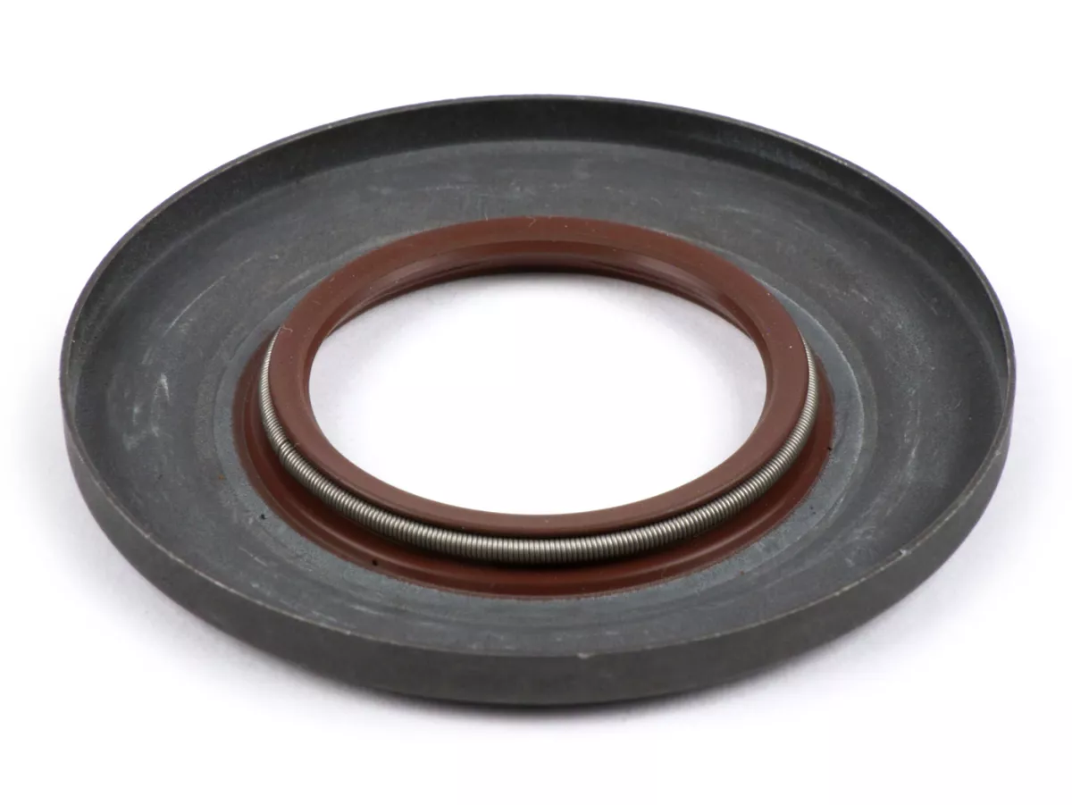 Oil seal 31x62,1x5,8/4,3mm -BGM PRO FKM/Viton® (E10/etahnol resistant) Metall, braun (used for crankshaft drive side Vespa PX (since 1984), T5 125cc, Cosa)