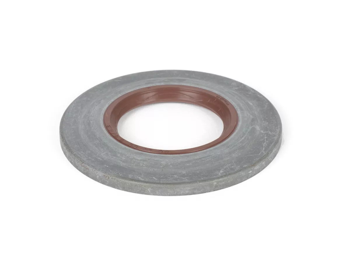 Oliekeerring 31x62,1x5,8/3,5mm -BGM PRO FKM/Viton® (E10 bestendig) metaal, bruin (extra platte oliekeerring voor krukas aandrijfzijde Vespa PX (vanaf 1984), T5 125cc, Cosa)