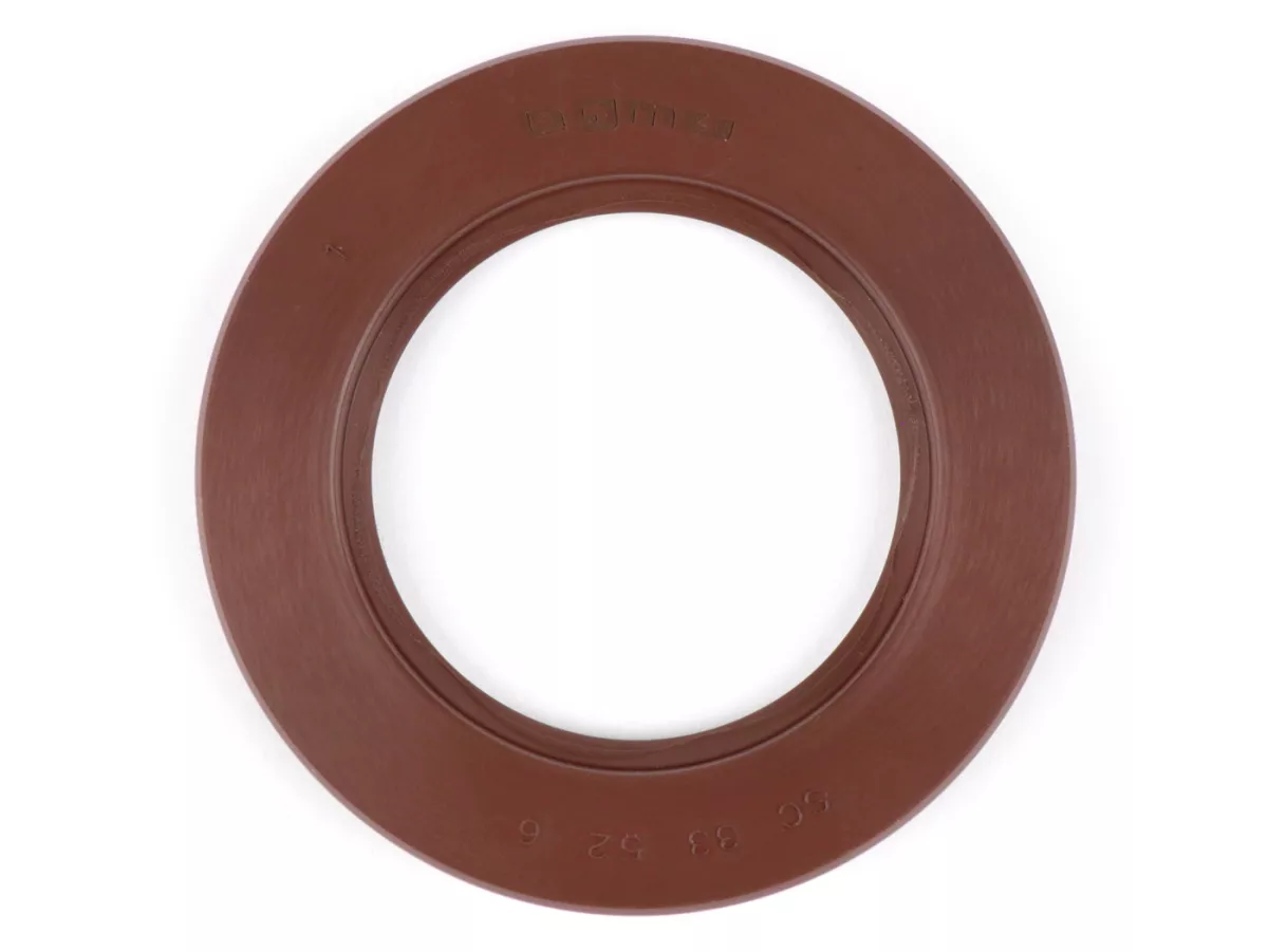 Oil seal 33x52x6mm -BGM PRO FKM/Viton® (E10/etahnol resistant)- (used for crankshaft, inner flywheel side Lambretta LI (series 2-3), LIS, SX, TV (series 2-3), DL, GP)