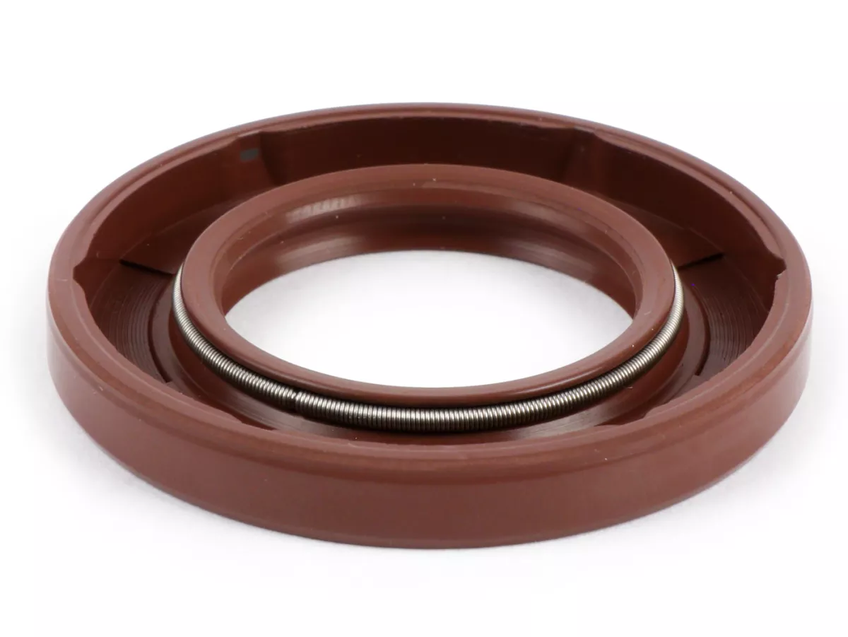 Oliekeerring 27x47x6mm -BGM PRO FKM/Viton® (E10 bestendig)- (gebruikt voor achterwiel / achterremtrommel Vespa PX (-1984), Rally180 (VSD1T), Rally200 (VSE1T), Sprint (vanaf 1972), TS (vanaf 1972), GT125 (vanaf 1972), GTR125 (vanaf 1972), GL150 (