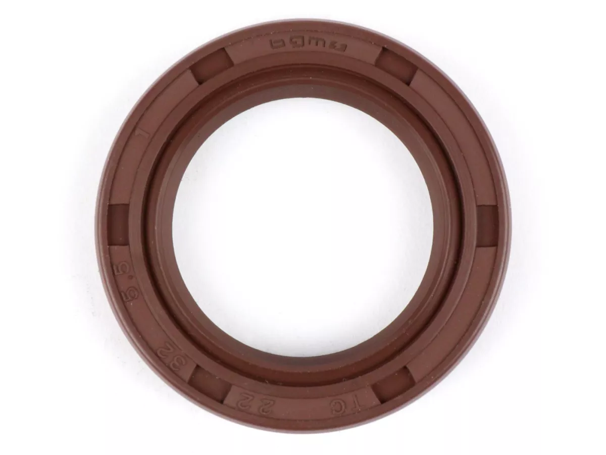 Oil seal 22x32x5,5mm -BGM PRO FKM/Viton® (E10/etahnol resistant)- (used for kickstarter shaft Lambretta LI, LIS, SX, TV (series 2-3), DL, GP - rear hub Minarelli 50 cc (type MA, MY, CW, CA, CY))