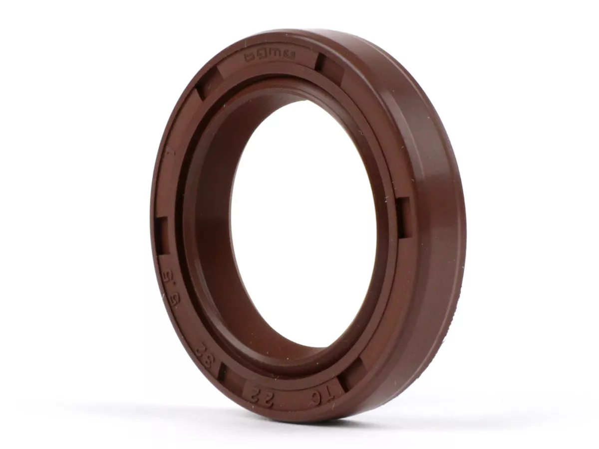 Oil seal 22x32x5,5mm -BGM PRO FKM/Viton® (E10/etahnol resistant)- (used for kickstarter shaft Lambretta LI, LIS, SX, TV (series 2-3), DL, GP - rear hub Minarelli 50 cc (type MA, MY, CW, CA, CY))