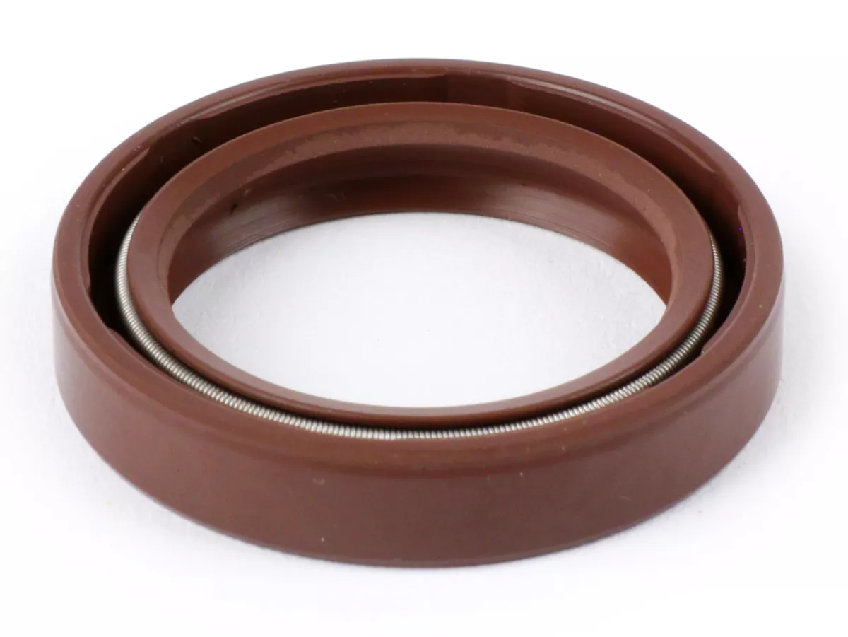 Retén de aceite -BGM PRO FKM/Viton® (resistente a E10)- 27x37x7mm - (usado para rueda trasera / tambor de freno trasero Vespa V50, V90, SS50, SS90, PV125, ET3, PK S, PK XL, PK XL2, ETS, GT125, GTR125, Sprint, TS, GL150, VBA, VBB, VNA, VNB, Rally180