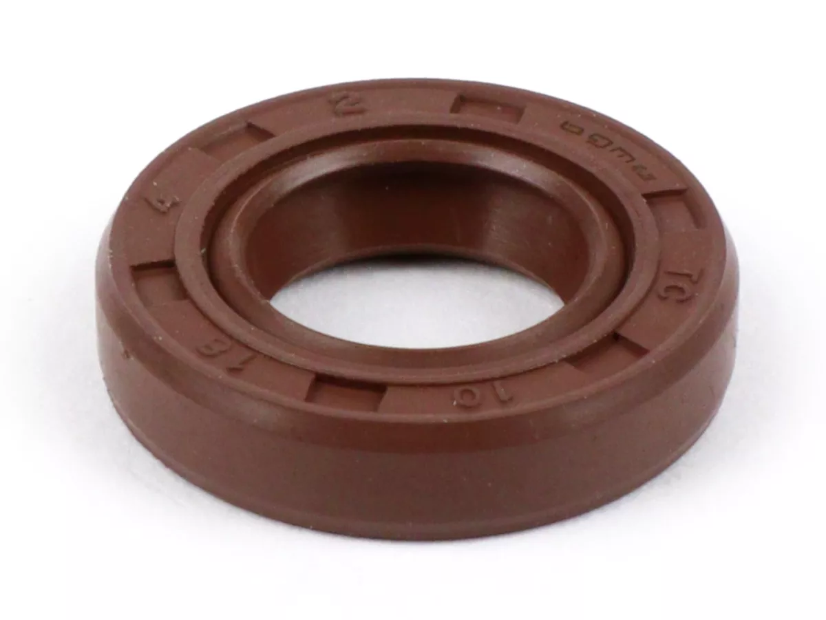 Asafdichting 10x18x4mm -BGM PRO FKM/Viton® (E10 bestendig)- (gebruikt voor Vespa PK XL2 schakelas - Minarelli 50 cc waterpomp (type MA, CA)