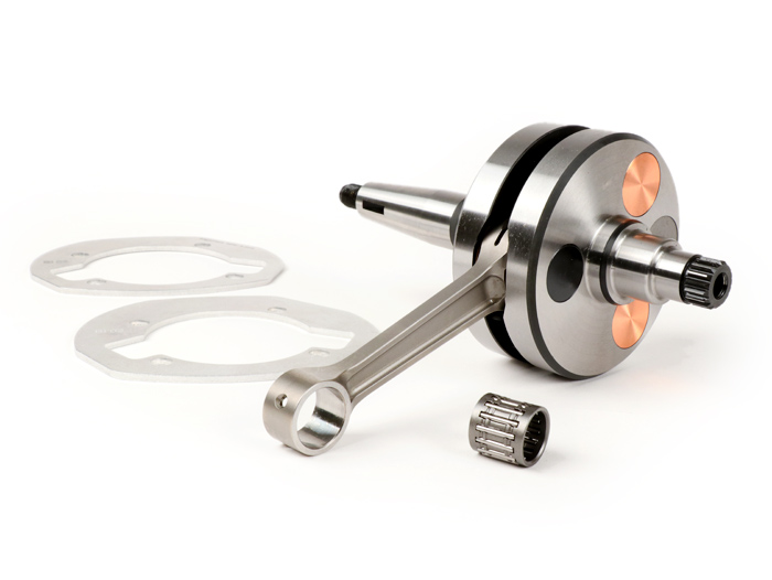 Vilebrequin -BGM PRO HPC Competition course de 58mm, bielle de 110mm- Lambretta DL/GP 125cc, 175cc, 200cc, 225cc, 250cc