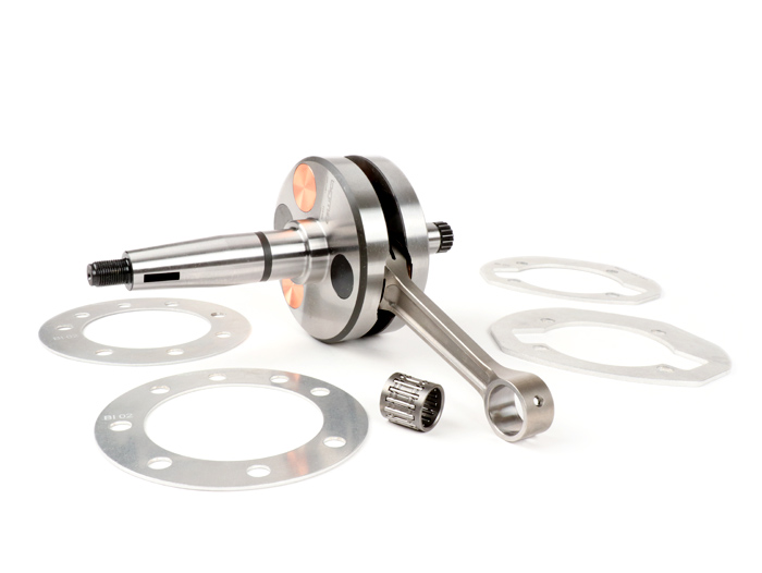 Vilebrequin -BGM PRO HPC Competition course de 60mm, bielle de 110mm- Lambretta DL/GP 125cc, 175cc, 200cc, 225cc, 250cc