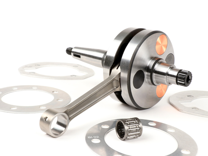 Vilebrequin -BGM PRO HPC Competition course de 60mm, bielle de 110mm- Lambretta DL/GP 125cc, 175cc, 200cc, 225cc, 250cc
