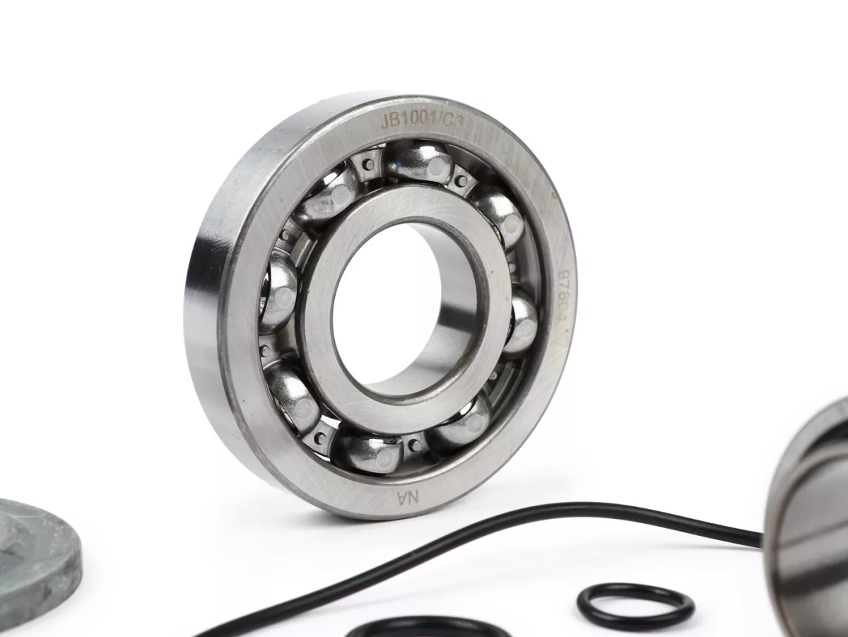 Bearing and oil seal set for crankshaft -BGM ORIGINAL- Vespa PX - metal type - incl. O-rings