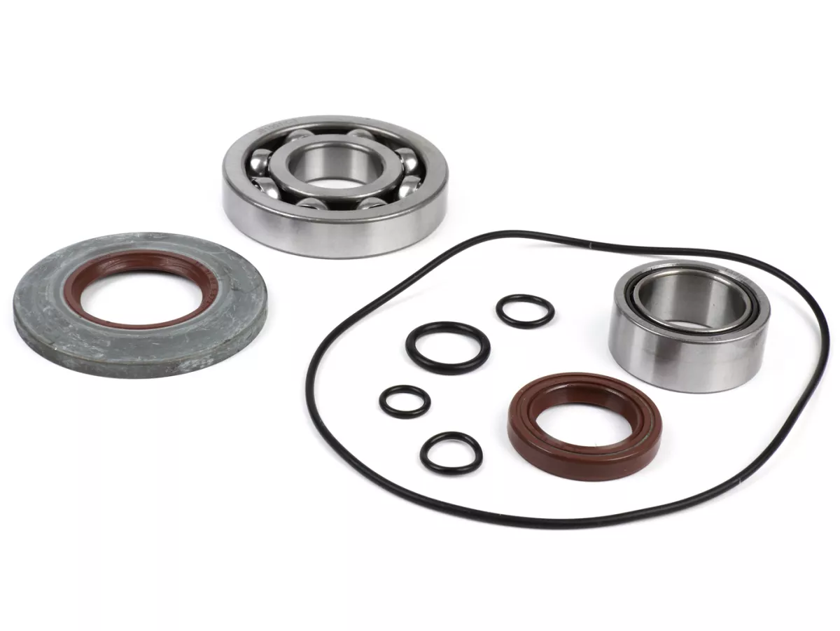 Bearing and oil seal set for crankshaft -BGM ORIGINAL- Vespa PX - metal type - incl. O-rings