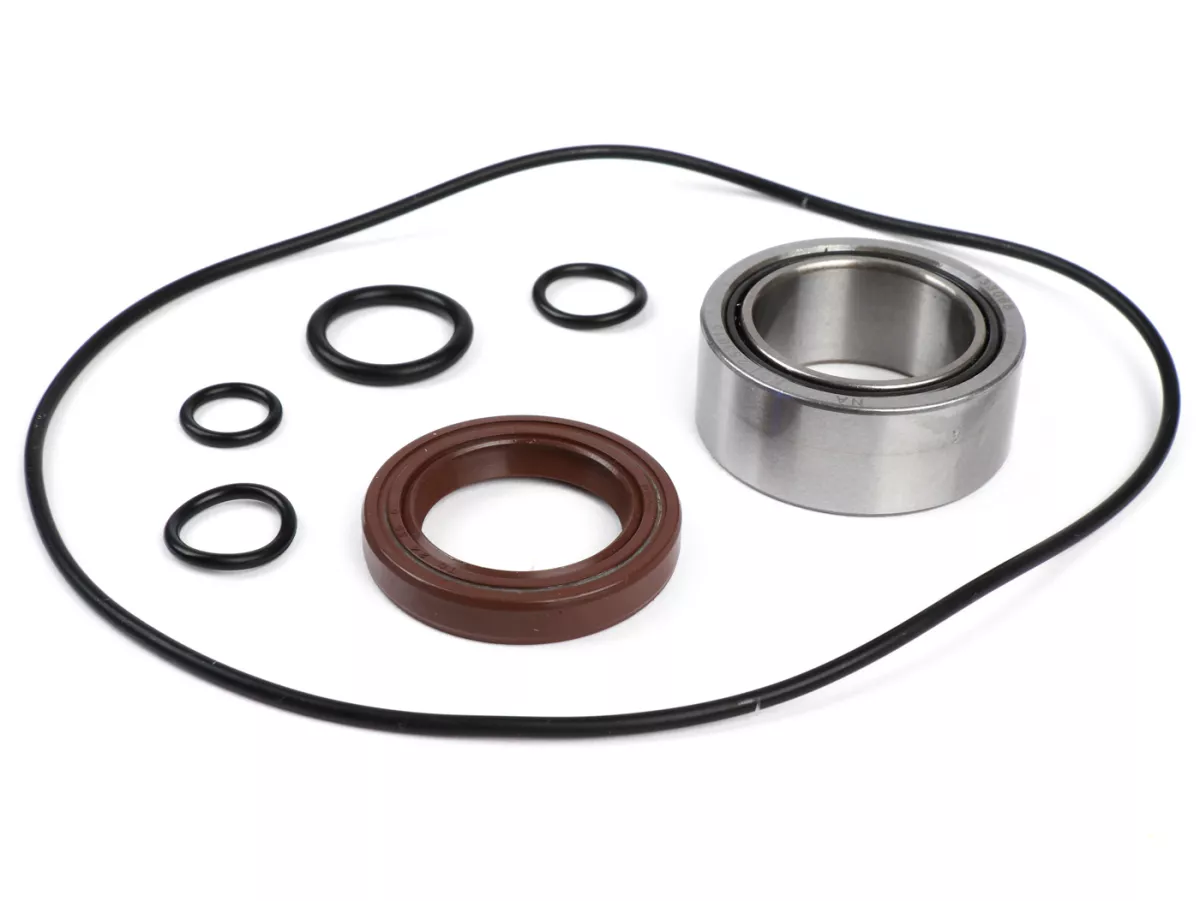 Bearing and oil seal set for crankshaft -BGM ORIGINAL- Vespa PX - metal type - incl. O-rings