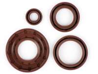 Oil seal set engine -BGM PRO, FKM/Viton® (E10/etahnol resistant)- Vespa Smallframe 20mm - PK50 XL, PK50 XL2, PK125 XL, HP3/HP4/FL2