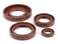Oil seal set engine -BGM PRO, FKM/Viton® (E10/etahnol resistant)- Vespa Smallframe 20mm - PK50 XL, PK50 XL2, PK125 XL, HP3/HP4/FL2