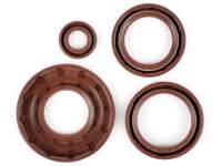 Oil seal set engine -BGM PRO, FKM/Viton® (E10/etahnol resistant)- Vespa Smallframe 24mm - PK125 XL2, PK125 ETS