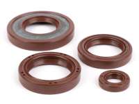 Oil seal set engine -BGM PRO, FKM/Viton® (E10/etahnol resistant)- Vespa Smallframe 24mm - PK125 XL2, PK125 ETS