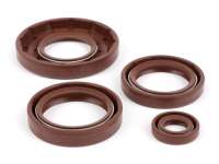 Oil seal set engine -BGM PRO, FKM/Viton® (E10/etahnol resistant)- Vespa Smallframe 24mm - PK125 XL2, PK125 ETS