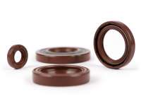 Oil seal set engine -BGM PRO, FKM/Viton® (E10/etahnol resistant)- Vespa Smallframe 24mm - PK125 XL2, PK125 ETS