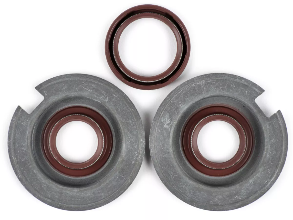 Juego de retenes -BGM PRO, FKM/Viton® (resistente a E10)- Vespa Largeframe VNA1, VNA2 (VNA2M -091392), VBA (VBA1M -313583)
