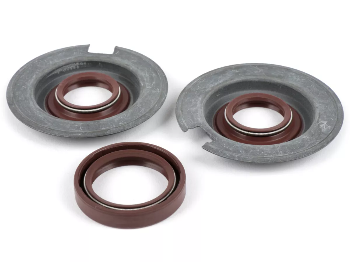 Juego de retenes -BGM PRO, FKM/Viton® (resistente a E10)- Vespa Largeframe VNA1, VNA2 (VNA2M -091392), VBA (VBA1M -313583)