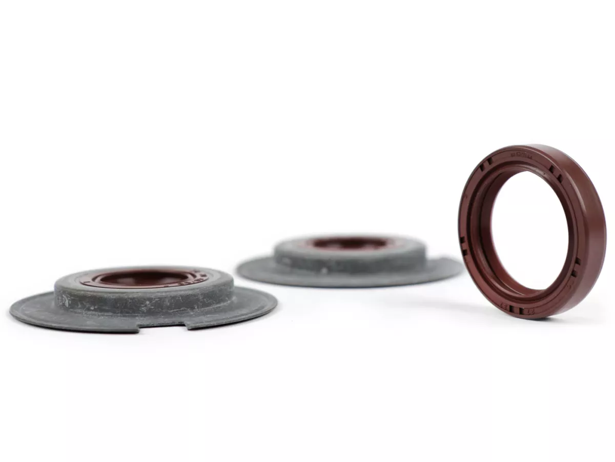 Juego de retenes -BGM PRO, FKM/Viton® (resistente a E10)- Vespa Largeframe VNA1, VNA2 (VNA2M -091392), VBA (VBA1M -313583)