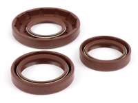 Juego de retenes del motor -BGM PRO, FKM/Viton® (resistente a E10)- Vespa Smallframe 24mm - (utilizado para la conversión del lado del alternador del cigüeñal a ETS Vespa V50, V90, SS50, SS90, PV125, ET3, PK S, PK XL)
