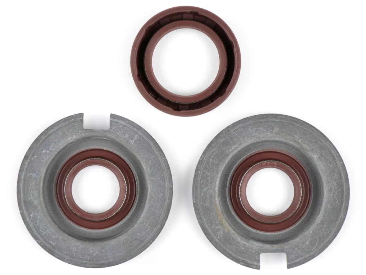 Juego de retenes -BGM PRO, FKM/Viton® (resistente a E10)- Vespa Wideframe VM, VN, VL, VB, GS150 / GS3 (VS1T - VS5T, VDTS), VD1, VD2