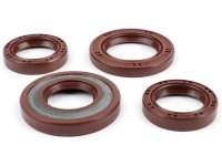 Engine oil seal set -BGM PRO, FKM/Viton® (E10 resistant)- Piaggio 125-180 ccm AC/LC 2-stroke - Aprilia SR125, Gilera Runner FX/FXR 125-180, Italjet Dragster 125-180, Piaggio SKR125, SKR150, TPH125, Skipper125, Skipper150, Hexagon LX/LXT 125-180