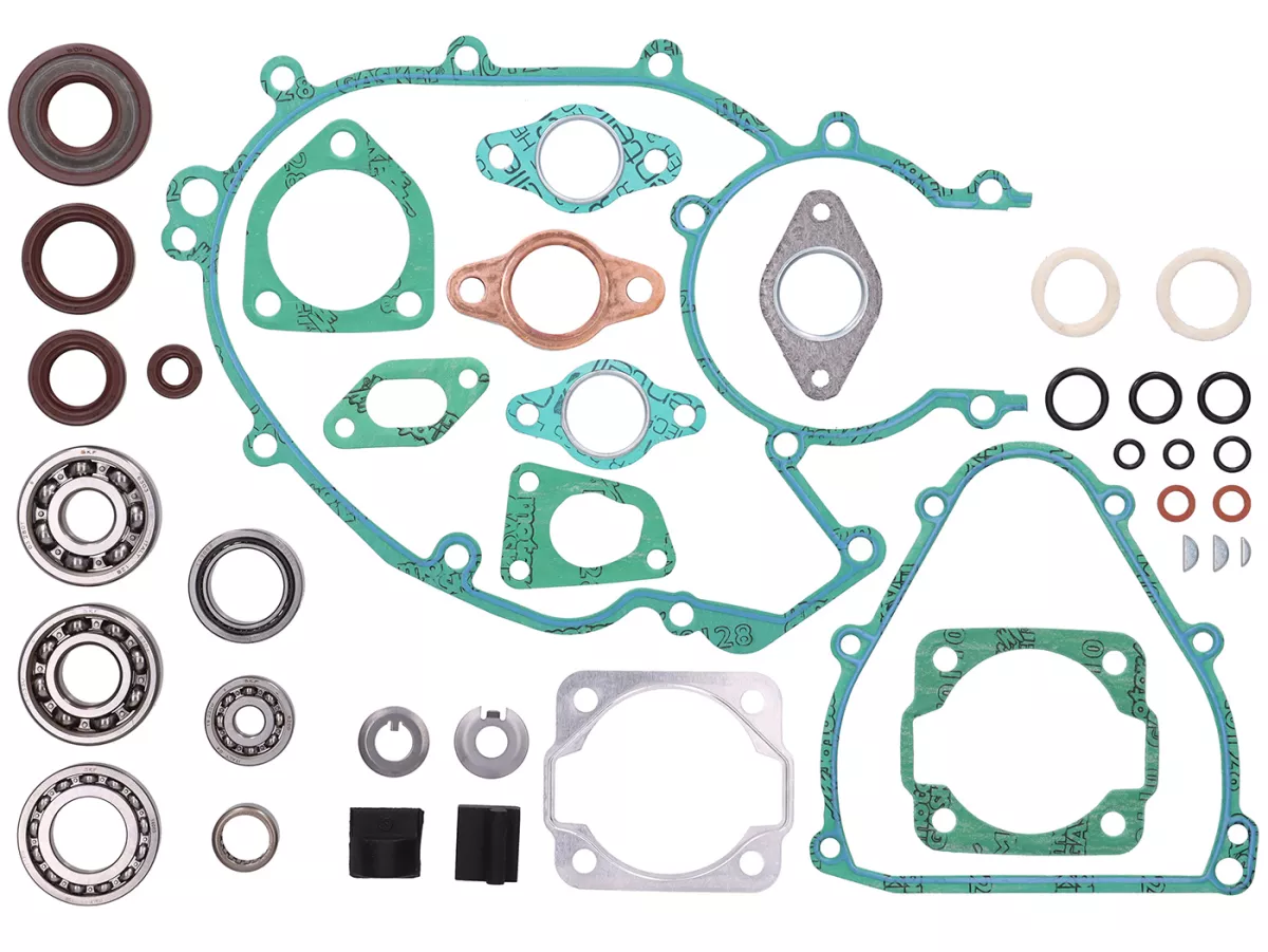 Motorrevisionssats -BGM PRO FKM/Viton® (E10-resistent)- Vespa Smallframe PK125 XL, PK125 XL2, ETS125 - (Ø 24 mm kon)