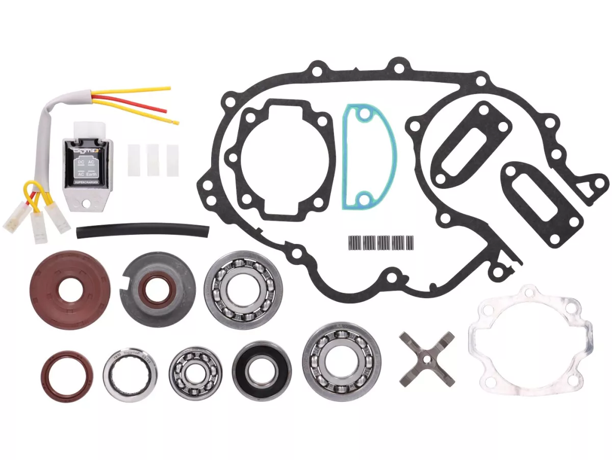 Set revisi mesin -BGM PRO FKM/Viton® (tahan E10) - Mesin Motovespa Largeframe GT 160 (09C) (09M)