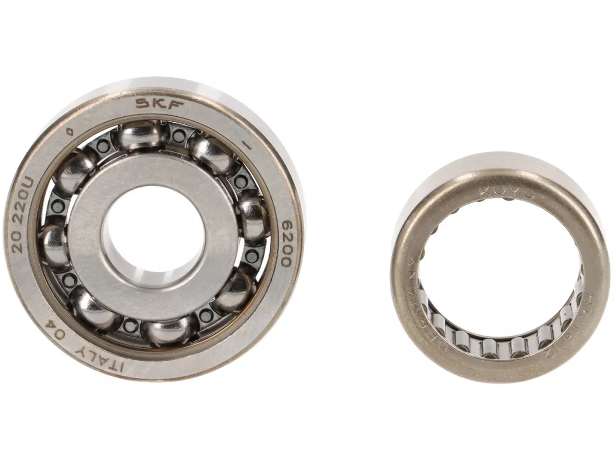 Juego de cojinetes - Juego de retenes para cárter motor y cigüeñal -QUATTRINI M200- Vespa V50/PV/ET3/PK - 6205TN9 C4 - FKM/Viton