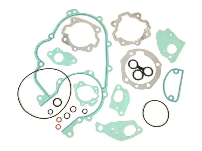 Set guarnizioni motore -BGM Pro Silikon- Vespa Largeframe, PX80, PX125, PX150, PX200 (tutte), Rally200, Cosa, Sprint Veloce, incl. O-ring - con/senza lubrificazione separata