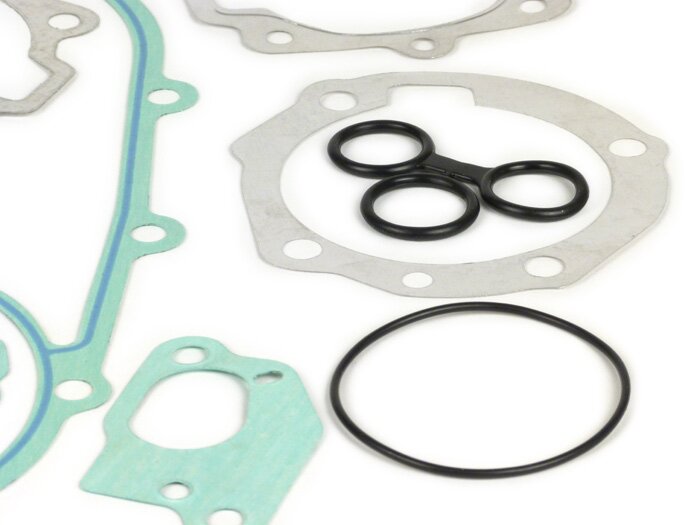 Set guarnizioni motore -BGM Pro Silikon- Vespa Largeframe, PX80, PX125, PX150, PX200 (tutte), Rally200, Cosa, Sprint Veloce, incl. O-ring - con/senza lubrificazione separata